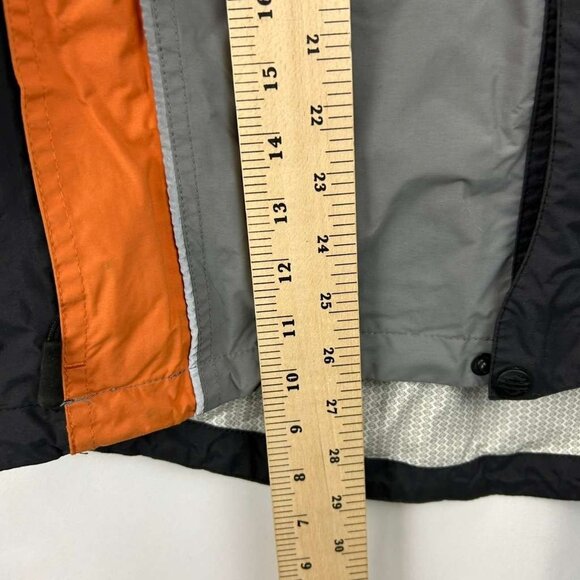 Harley-Davidson Mens Medium Hooded Jacket Lightweight Gray/Black/Orange - Picture 5 of 16